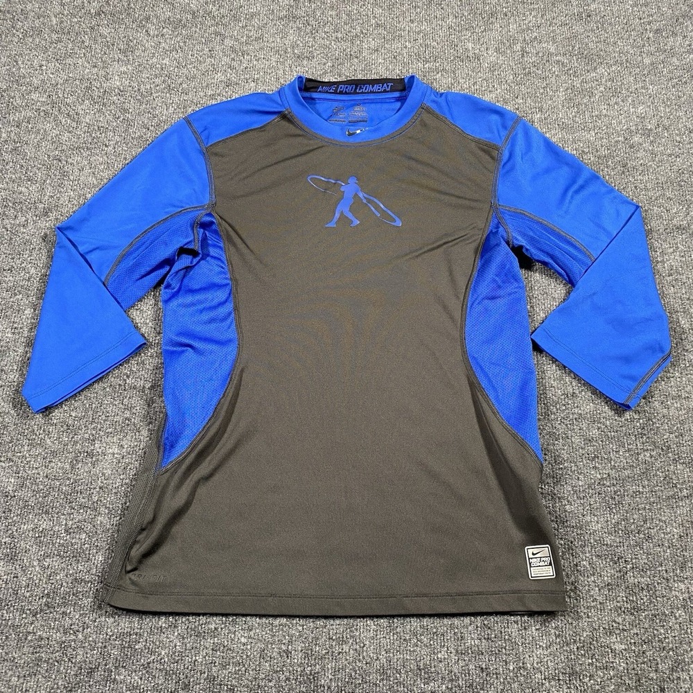 Nike Ken Griffy Jr. Mens Medium Raglan Sleeve Pro Combat Baseball Shirt Fitted
